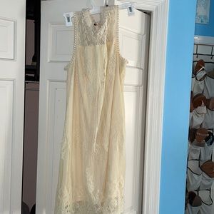 women’s cream dress